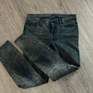 BDG (Urban Outfitters) mid rise cigarette ankle blue corduroy 27x30